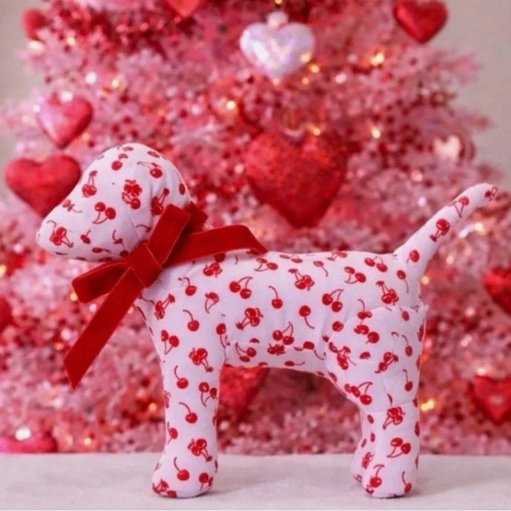 NWT Victoria’s Secret 2026 PINK Valentine’s Mini Dog "Galentine's Day" Plush - Picture 1 of 3